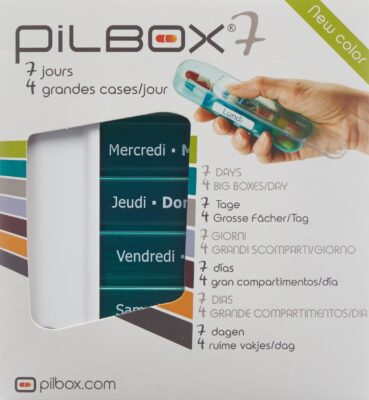 PILBOX 7 distributeur médicaments 7 jours all/fr