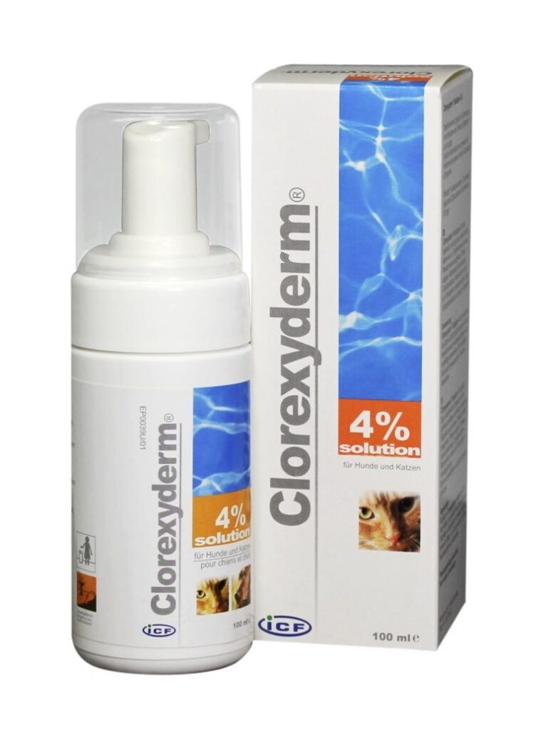 CLOREXYDERM solution 4 % ad us vet. disp 100 ml