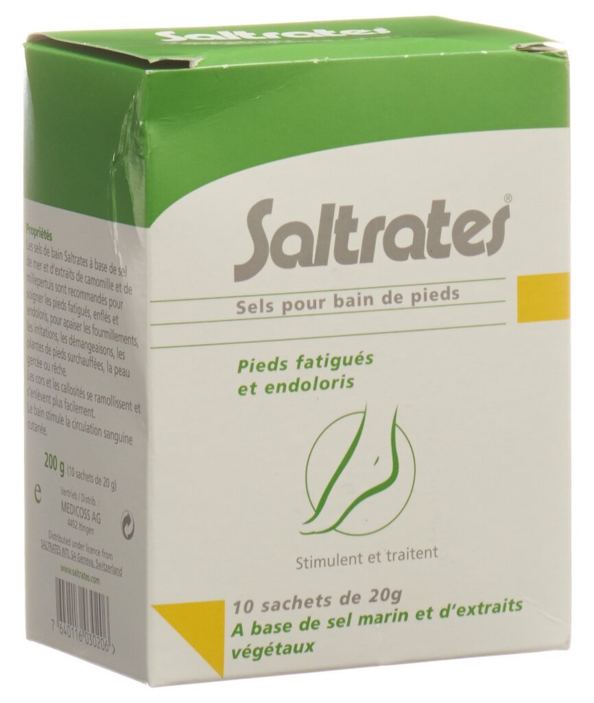 SALTRATES sels pour bain de pieds 10 sach 20 g