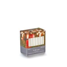 BALTHASAR BOUTIQUE bougie sapin Noël blanc 40 pce