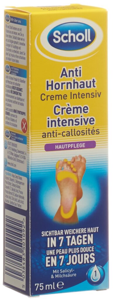SCHOLL crème intensive anti-callosités tb 75 ml