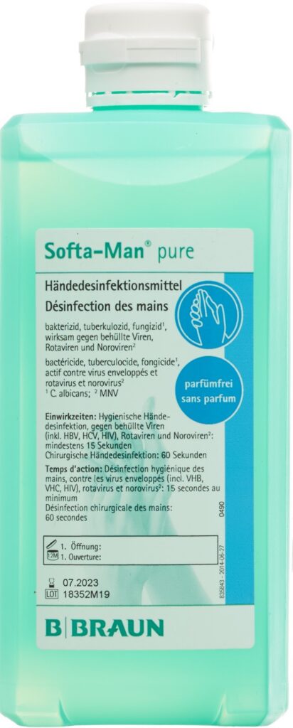SOFTA-MAN PURE désinf mains 500 ml