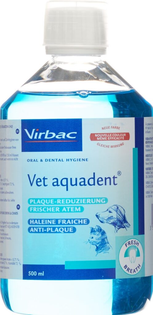 VET AQUADENT sol pour chiens/chats fl 500 ml