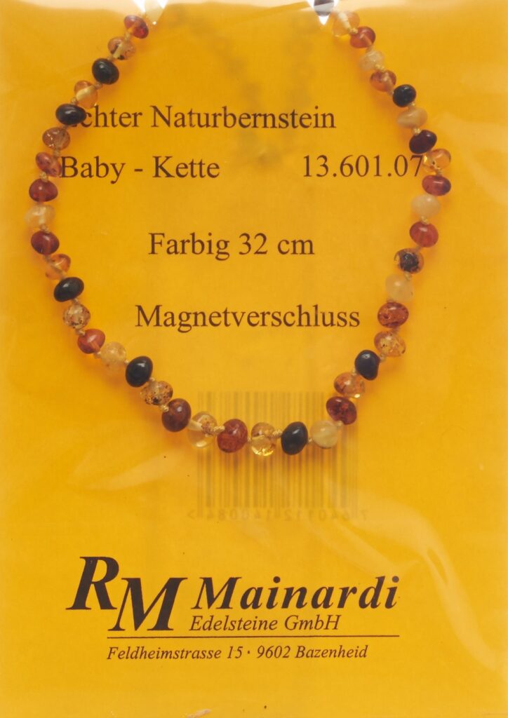 MAINARDI ambre natur 32cm color fermeture aimant