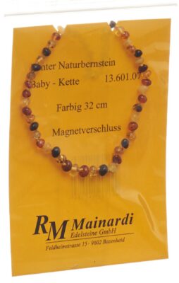 MAINARDI ambre natur 32cm color fermeture aimant