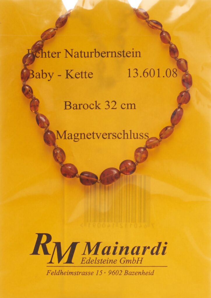 MAINARDI ambre natur 32cm baroque fermeture aimant