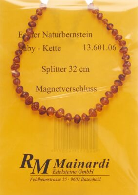 MAINARDI ambre natur 32cm échard fermeture aimant
