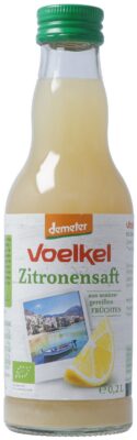 VOELKEL jus citron demeter fl verre 200 ml