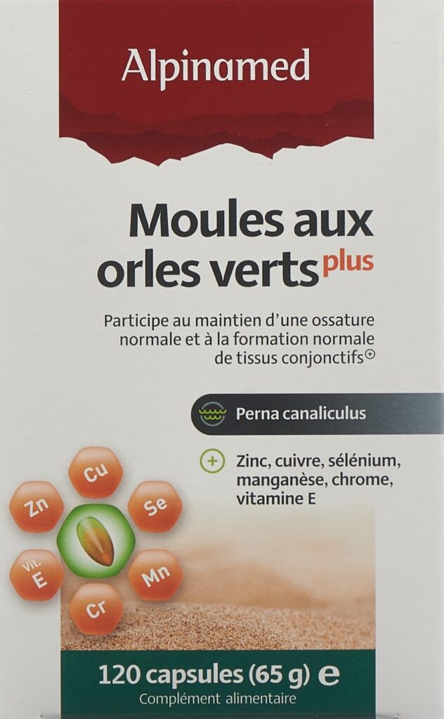 ALPINAMED Moules aux orles verts Plus caps 120 pce