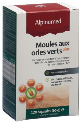 ALPINAMED Moules aux orles verts Plus caps 120 pce