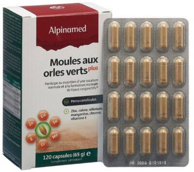 ALPINAMED Moules aux orles verts Plus caps 120 pce