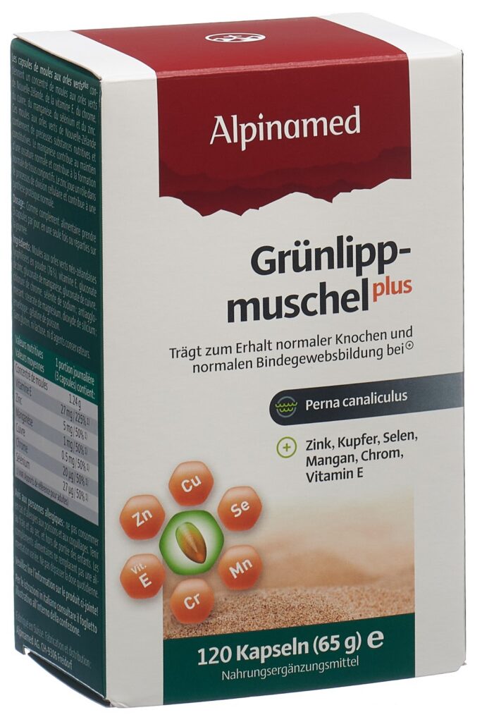 ALPINAMED Moules aux orles verts Plus caps 120 pce