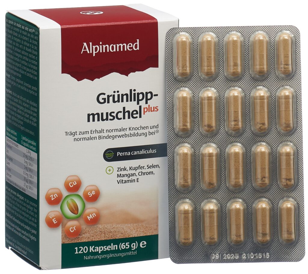 ALPINAMED Moules aux orles verts Plus caps 120 pce