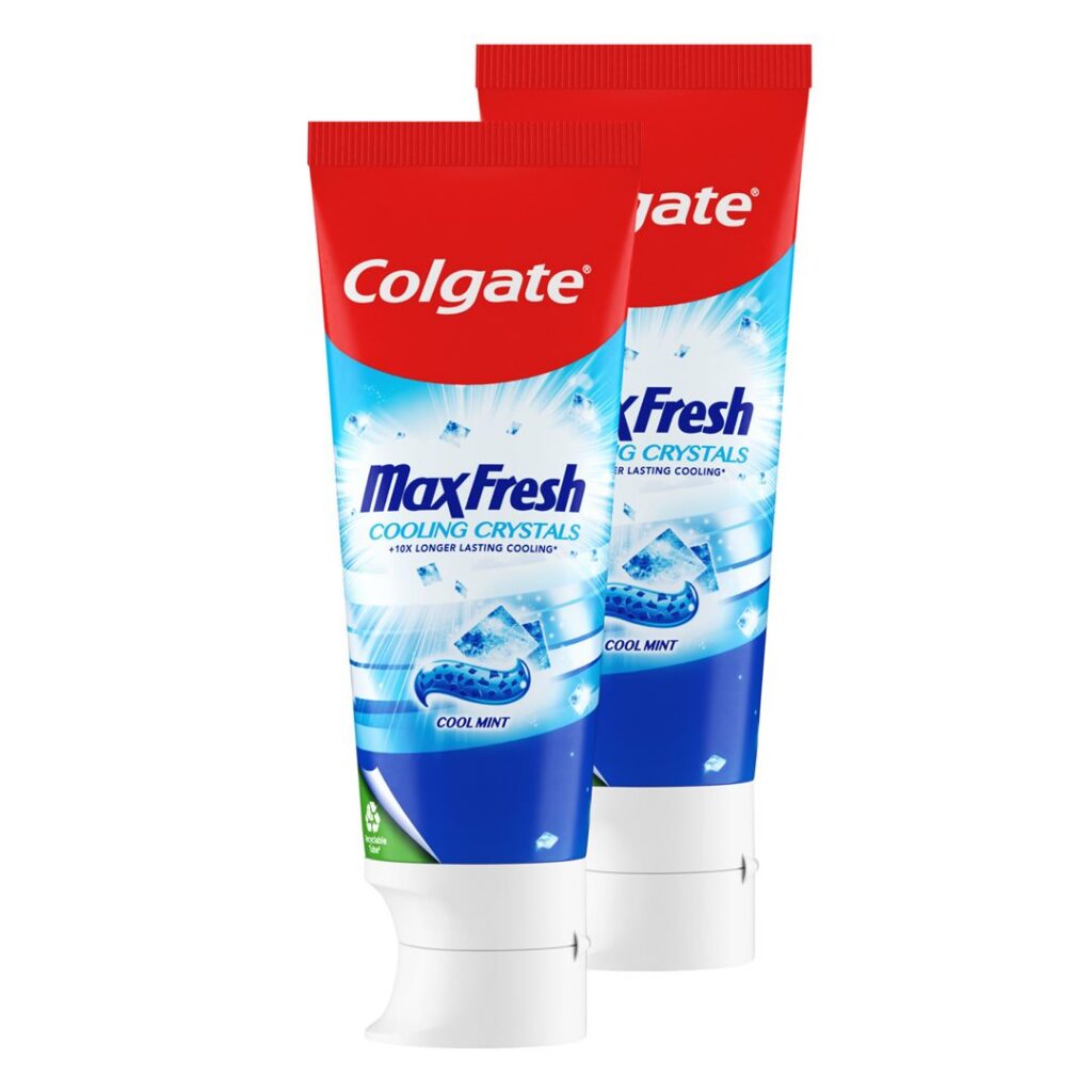 COLGATE Max Fresh Cool Mint dentifrice 2 x 75 ml