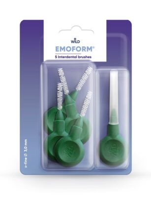 EMOFORM brosse interdentai 3.0mm vert foncé 5 pce