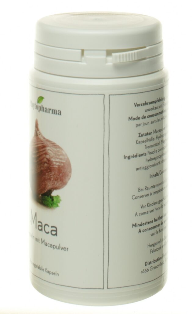 PHYTOPHARMA maca caps 409 mg végétales 80 pce