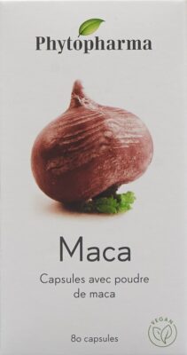 PHYTOPHARMA maca caps 409 mg végétales 80 pce
