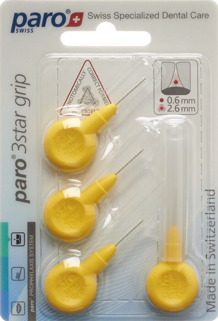 PARO 3star-grip 2.6mm jaune cylin 4 pce