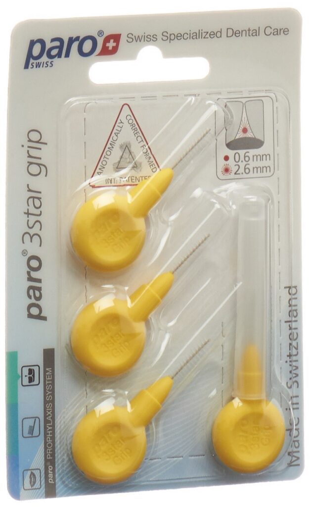 PARO 3star-grip 2.6mm jaune cylin 4 pce