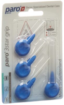 PARO 3star-grip 3.5mm x-fin bleu cylin 4 pce