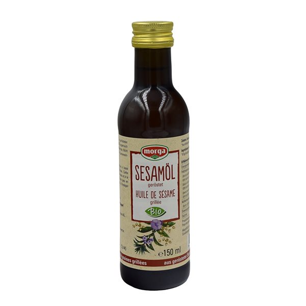 MORGA huile sésame grillé bio fl 1.5 dl