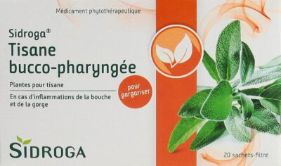 SIDROGA tisane bucco-pharyngée 20 sach 2.5 g
