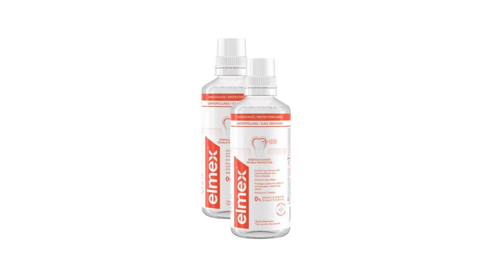 ELMEX PROTECT CARIES eau dentaire duo 2 x 400 ml