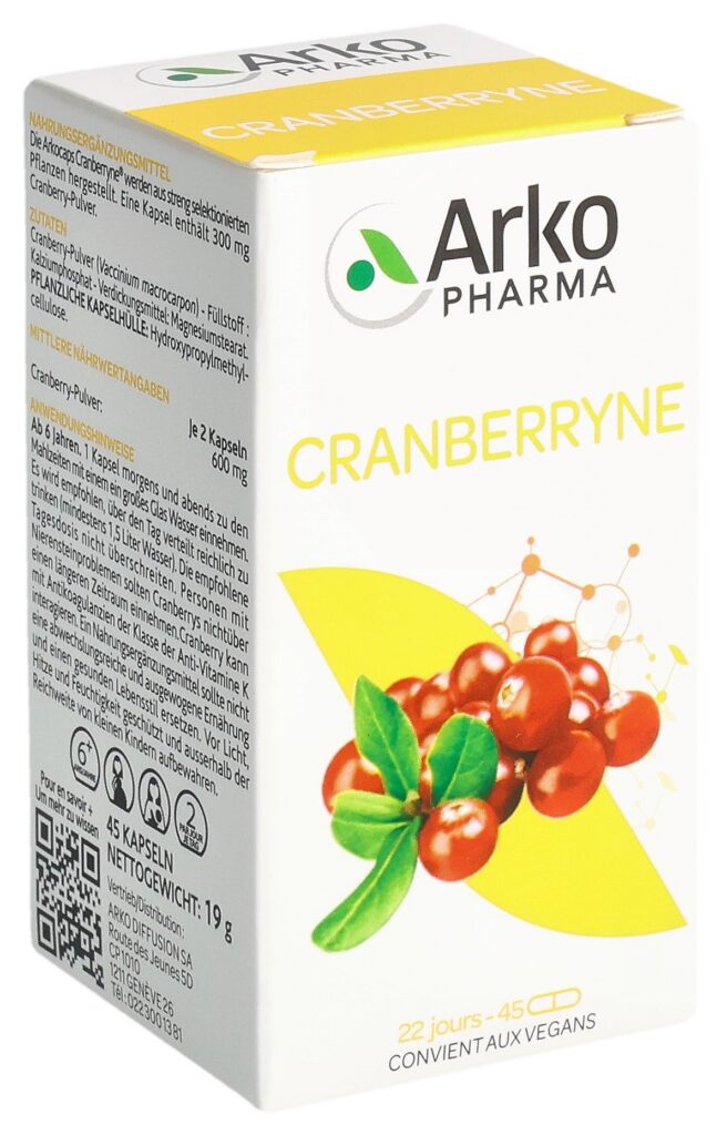 ARKOCAPS cranberryne caps VG 45 pce