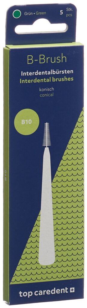 TOP CAREDENT B10 IDBG-GK brosse int vert co 5 pce