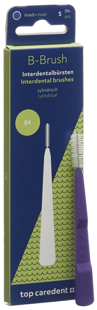 TOP CAREDENT B4 IDBG-V brosse interd violet 5 pce