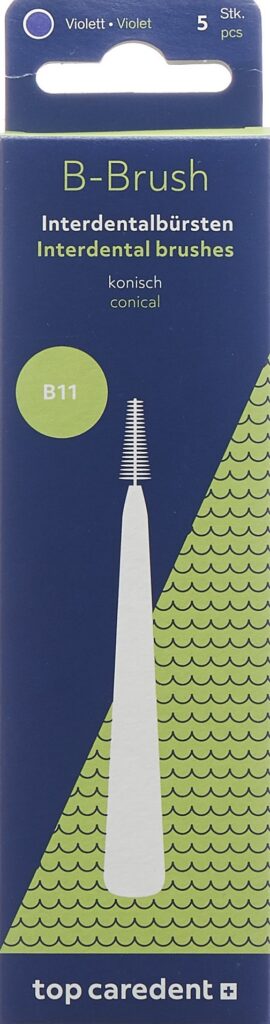 TOP CAREDENT B11 IDBG-VK brosse int viol con 5 pce