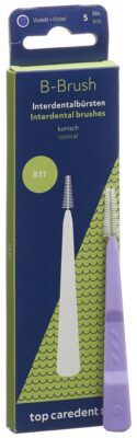 TOP CAREDENT B11 IDBG-VK brosse int viol con 5 pce