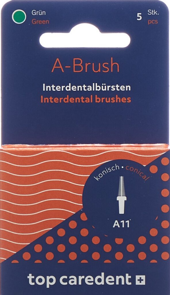 TOP CAREDENT A11 IDBH-GK brosse int vert co 5 pce