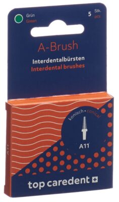 TOP CAREDENT A11 IDBH-GK brosse int vert co 5 pce
