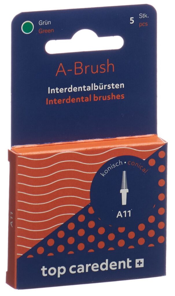 TOP CAREDENT A11 IDBH-GK brosse int vert co 5 pce