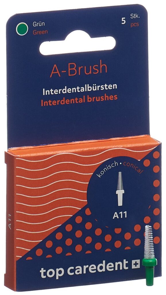 TOP CAREDENT A11 IDBH-GK brosse int vert co 5 pce