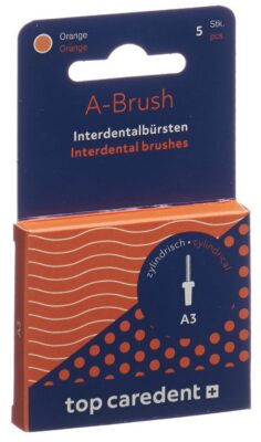 TOP CAREDENT A3 IDBH-O brosse interd orange 5 pce