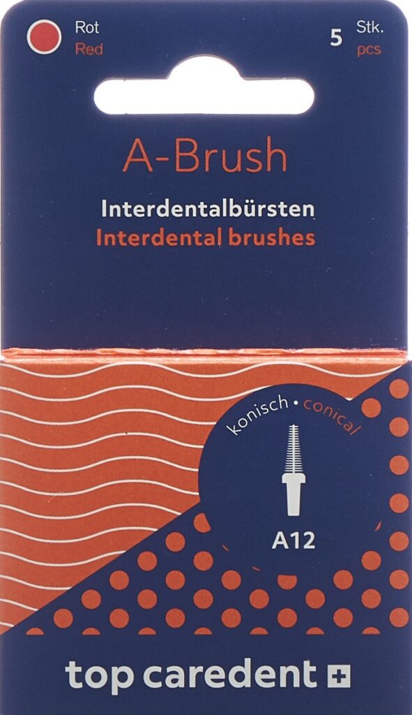 TOP CAREDENT A12 IDBH-RK brosse int rou con 5 pce