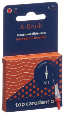 TOP CAREDENT A12 IDBH-RK brosse int rou con 5 pce