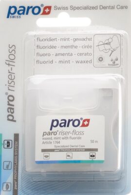 PARO riser floss 50m ciré menthe avec fluor