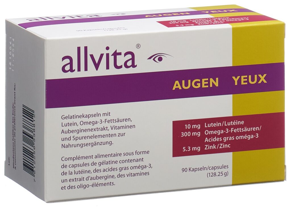 ALLVITA yeux caps 90 pce