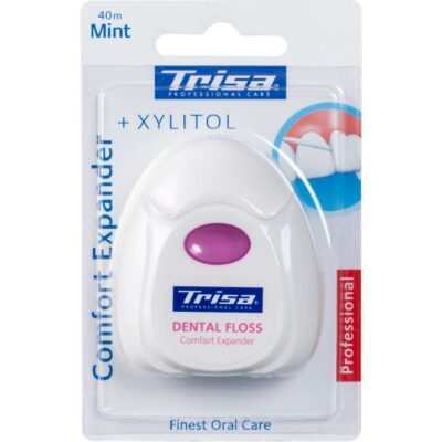 TRISA fil dentaire Comfort Expander 40m mint Xylit