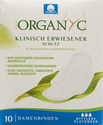 ORGANYC serviettes hygié ailettes mode flow 10 pce