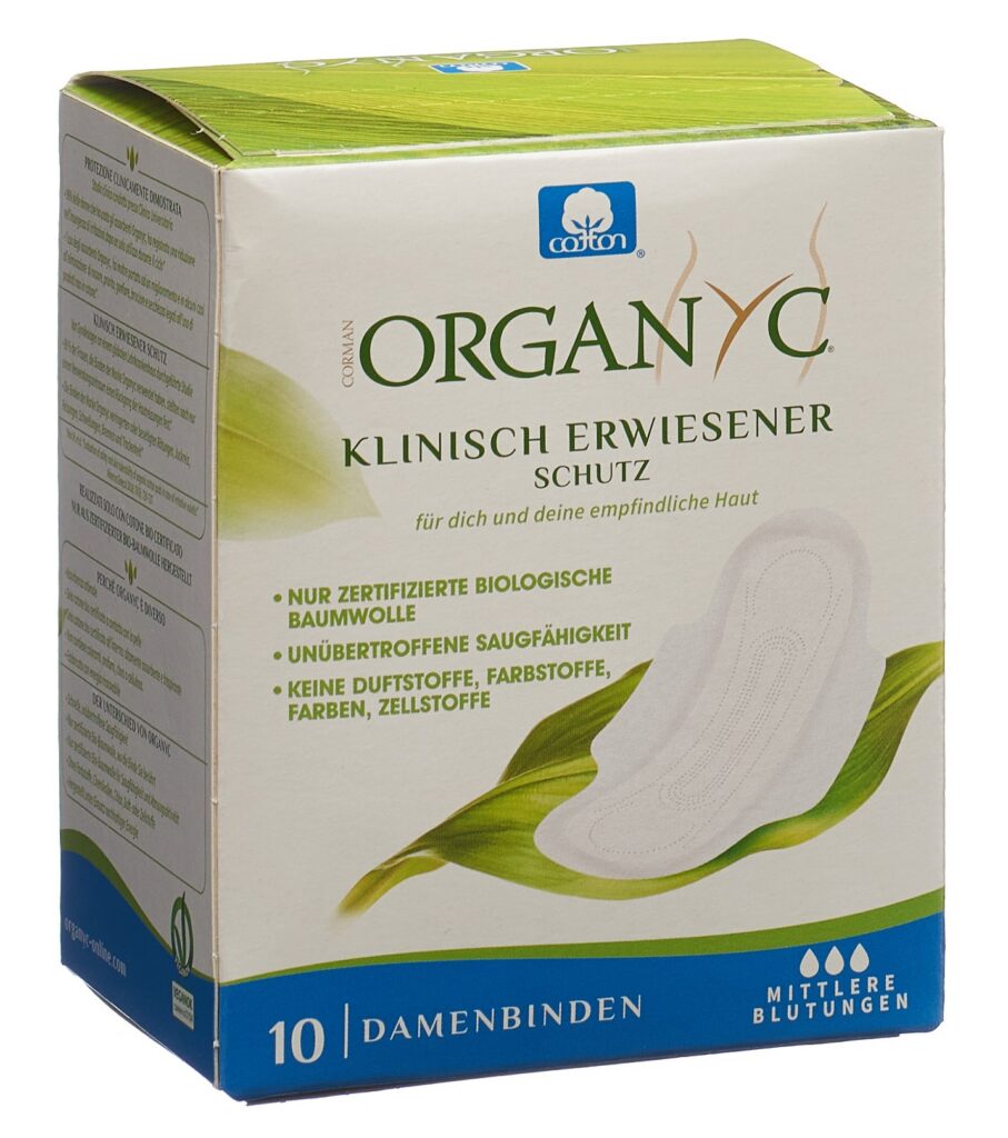 ORGANYC serviettes hygié ailettes mode flow 10 pce