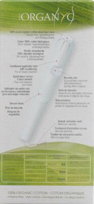 ORGANYC tampons regular av applicateur 16 pce