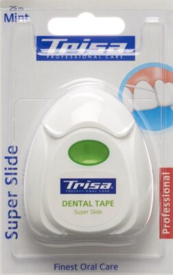 TRISA fil dentaire Super Slide 25m mint Xylitol