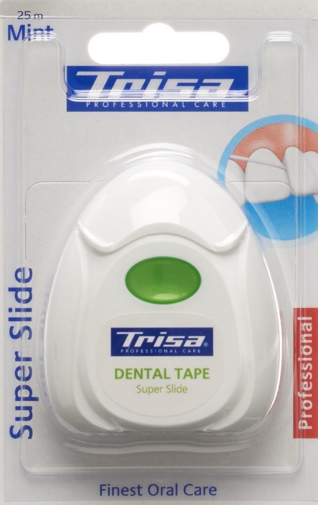 TRISA fil dentaire Super Slide 25m mint Xylitol
