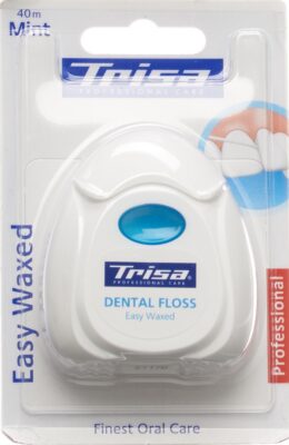 TRISA fil dentaire Easy Waxed 40m mint Xylitol