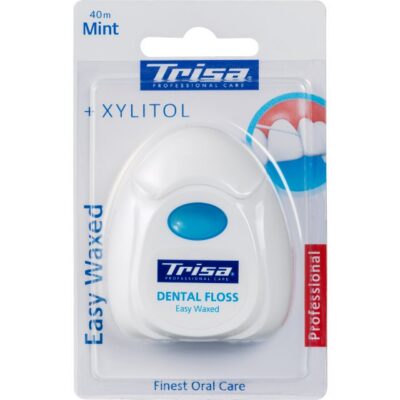 TRISA fil dentaire Easy Waxed 40m mint Xylitol
