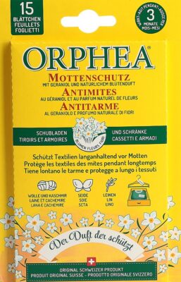ORPHEA feuilles antimite fleurs 12+3pce action
